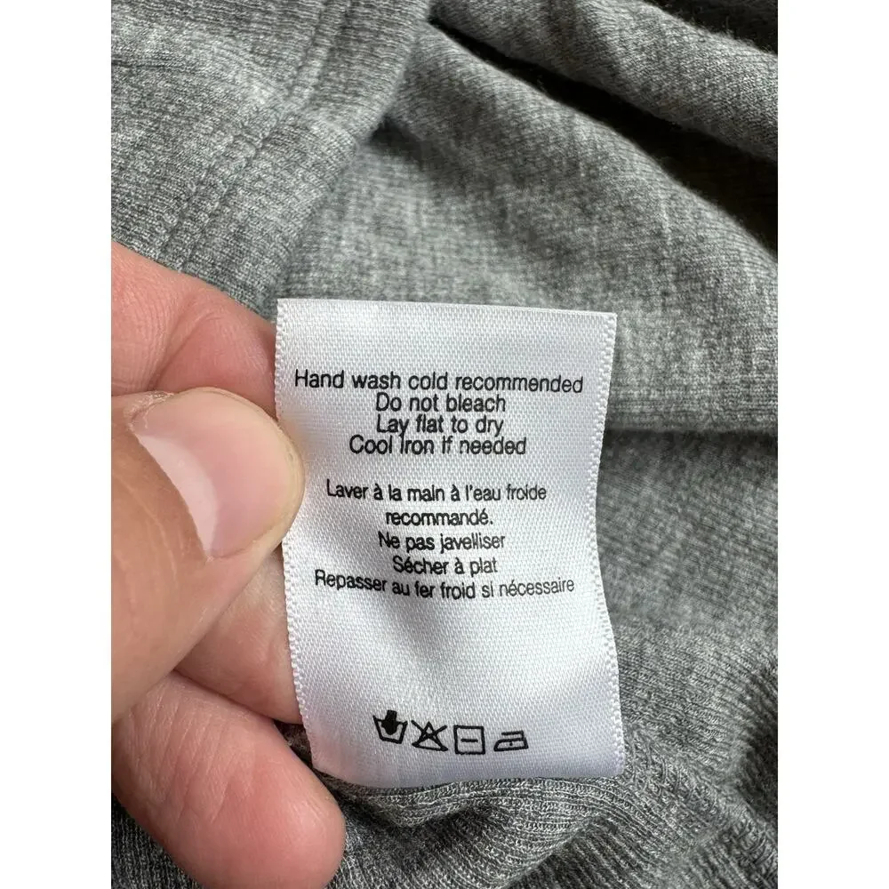 Veronica Beard Theresa Ruched Turtleneck Sweater Gray Women’s Large - Picture 9 of 10